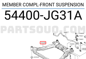Nissan 54400JG31A MEMBER COMPL-FRONT SUSPENSION