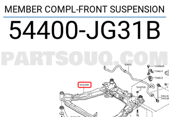 Nissan 54400JG31B MEMBER COMPL-FRONT SUSPENSION