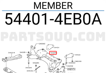 Nissan 544014EB0A MEMBER