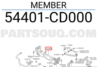 Nissan 54401CD000 MEMBER
