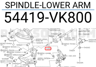 Nissan 54419VK800 SPINDLE-LOWER ARM