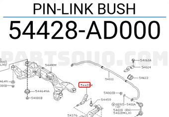 Nissan 54428AD000 PIN-LINK BUSH