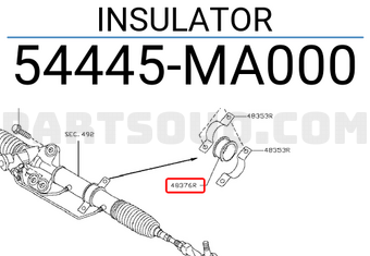 Nissan 54445MA000 INSULATOR