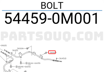 Nissan 544590M001 BOLT