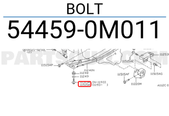 Nissan 544590M011 BOLT