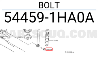 Nissan 544591HA0A BOLT