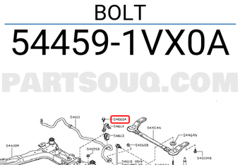 Nissan 544591VX0A BOLT