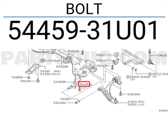 Nissan 5445931U01 BOLT