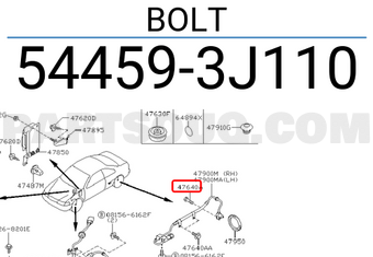 Nissan 544593J110 BOLT