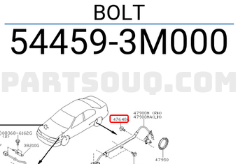 Nissan 544593M000 BOLT