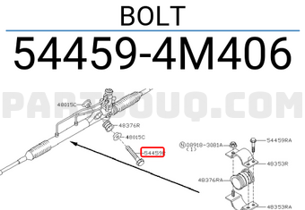 Nissan 544594M406 BOLT