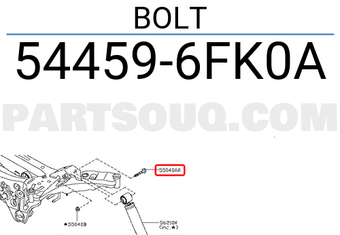 Nissan 544596FK0A BOLT