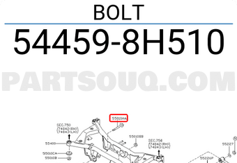 Nissan 544598H510 BOLT