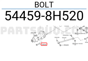Nissan 544598H520 BOLT