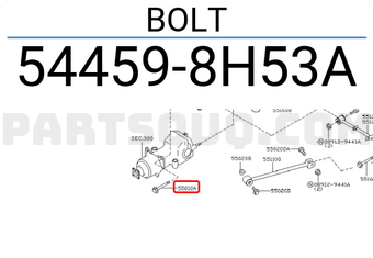 Nissan 544598H53A BOLT