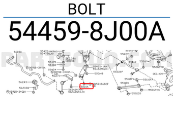 Nissan 544598J00A BOLT