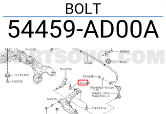 Nissan 54459AD00A BOLT