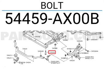 Nissan 54459AX00B BOLT