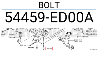 Nissan 54459ED00A BOLT