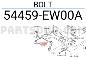 Nissan 54459EW00A BOLT