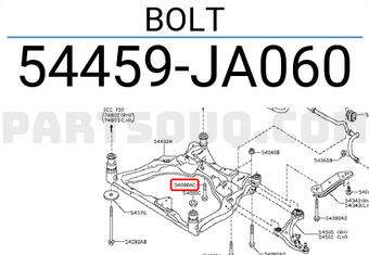 Nissan 54459JA060 BOLT
