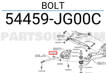 Nissan 54459JG00C BOLT