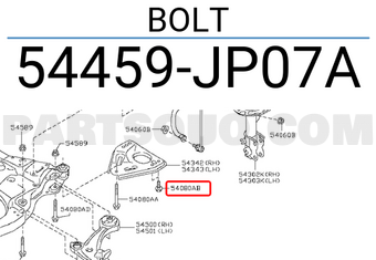 Nissan 54459JP07A BOLT