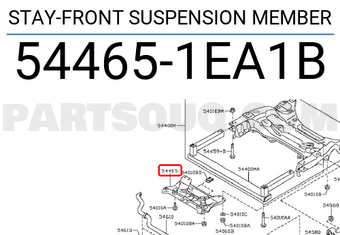 Nissan 544651EA1B STAY-FRONT SUSPENSION MEMBER