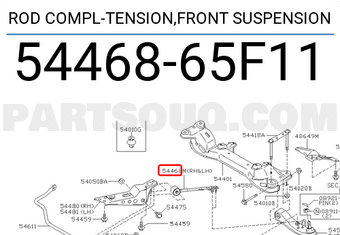 Nissan 5446865F11 ROD COMPL-TENSION,FRONT SUSPENSION