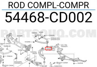 Nissan 54468CD002 ROD COMPL-COMPR