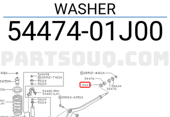 Nissan 5447401J00 WASHER