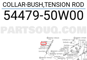 Nissan 5447950W00 COLLAR-BUSH,TENSION ROD