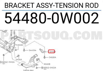 Nissan 544800W002 BRACKET ASSY-TENSION ROD
