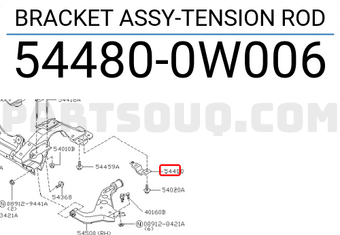 Nissan 544800W006 BRACKET ASSY-TENSION ROD