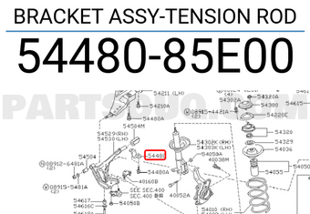 Nissan 5448085E00 BRACKET ASSY-TENSION ROD