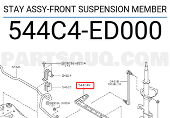 Nissan 544C4ED000 STAY ASSY-FRONT SUSPENSION MEMBER