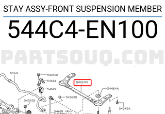 Nissan 544C4EN100 STAY ASSY-FRONT SUSPENSION MEMBER