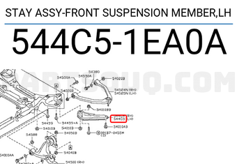 Nissan 544C51EA0A STAY ASSY-FRONT SUSPENSION MEMBER,LH