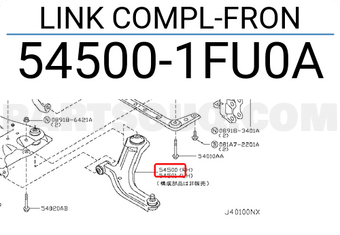 Nissan 545001FU0A LINK COMPL-FRON