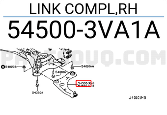Nissan 545003VA1A LINK COMPL,RH