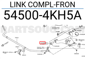 Nissan 545004KH5A LINK COMPL-FRON