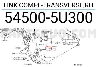 Nissan 545005U300 LINK COMPL-TRANSVERSE,RH