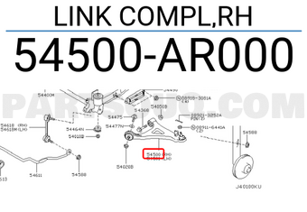 Nissan 54500AR000 LINK COMPL,RH