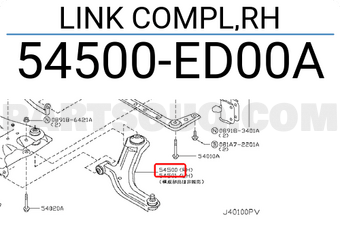 Nissan 54500ED00A LINK COMPL,RH
