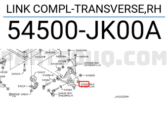 Nissan 54500JK00A LINK COMPL-TRANSVERSE,RH
