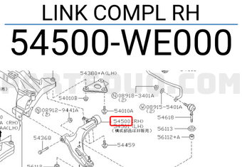 Nissan 54500WE000 LINK COMPL RH