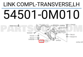 Nissan 545010M010 LINK COMPL-TRANSVERSE,LH