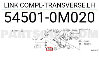 Nissan 545010M020 LINK COMPL-TRANSVERSE,LH