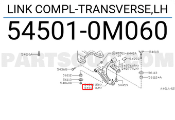 Nissan 545010M060 LINK COMPL-TRANSVERSE,LH