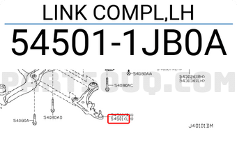 Nissan 545011JB0A LINK COMPL,LH